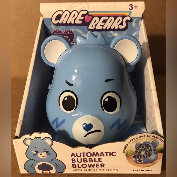 Care Bears Grumpy Bear Automatic Bubble Machine – Includes Bubble Solution- NWT - Picture 6 of 6